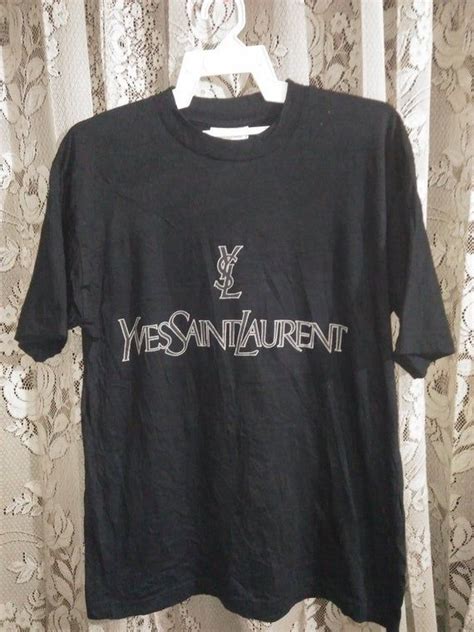 ysl logo t shirt replica|saint laurent t shirt small.